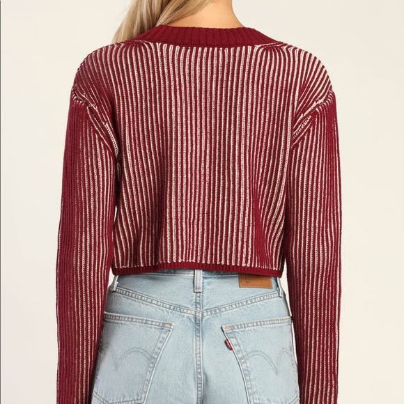 Lulus Ribbed Sweater - Picture 2 of 3